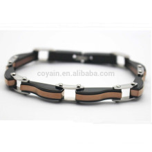 Bijoux en acier inoxydable 3 couleurs Bracelet en seringues pour hommes